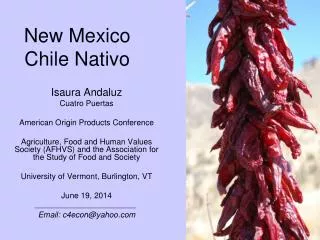 New Mexico Chile Nativo