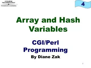 Array and Hash Variables