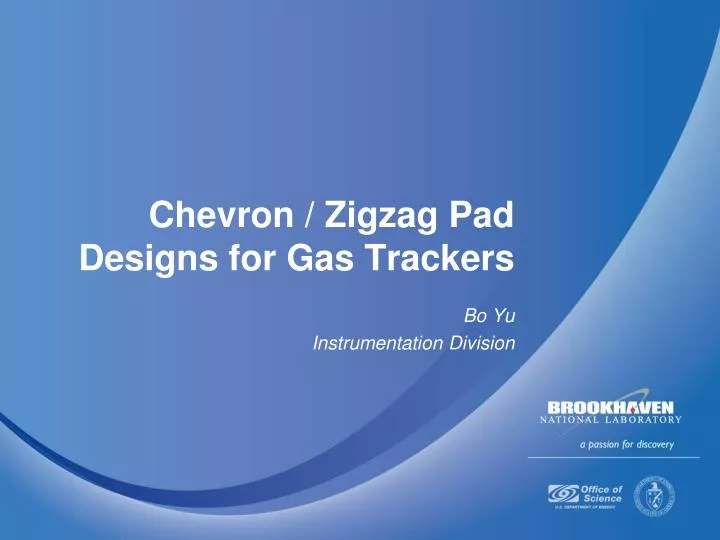 chevron zigzag pad designs for gas trackers