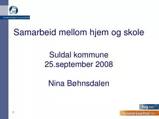 samarbeid mellom hjem og skole