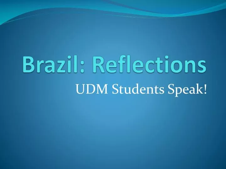 brazil reflections