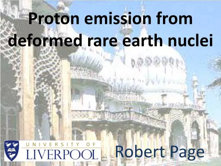 proton emission from deformed rare earth nuclei