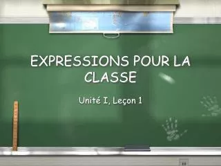 EXPRESSIONS POUR LA CLASSE
