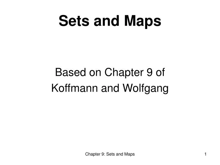 based on chapter 9 of koffmann and wolfgang