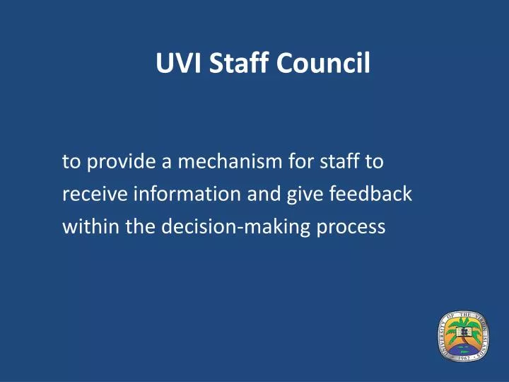 uvi staff council