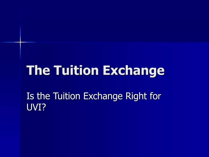 the tuition exchange