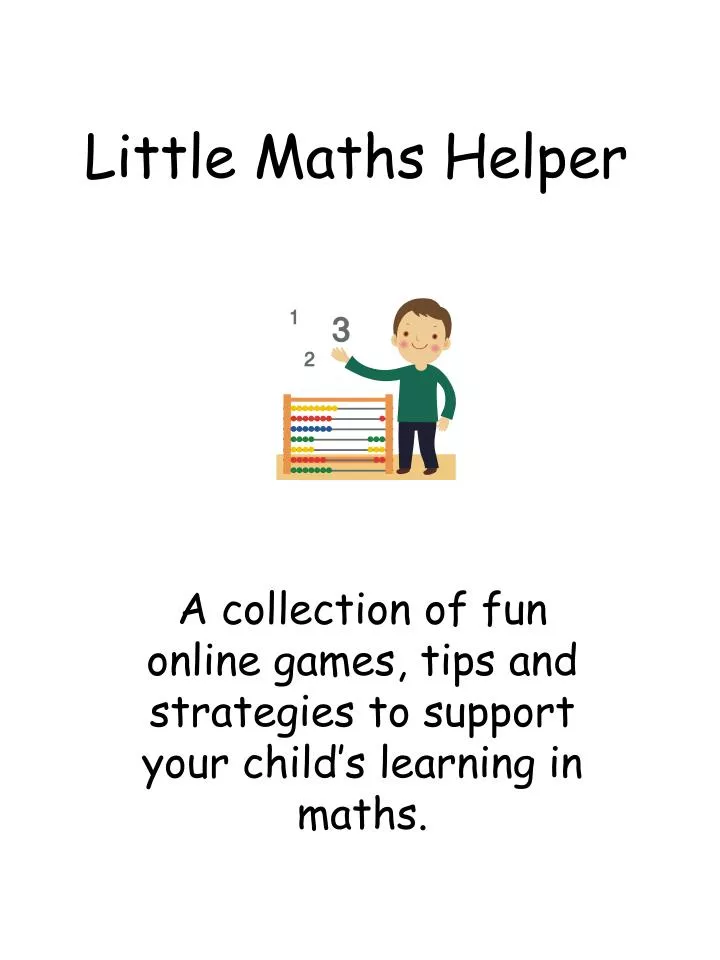 little maths helper