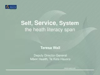 Self , Service , System the heath literacy span