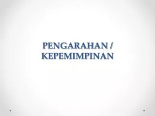 pengarahan kepemimpinan