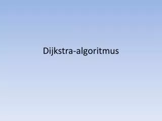 dijkstra algoritmus