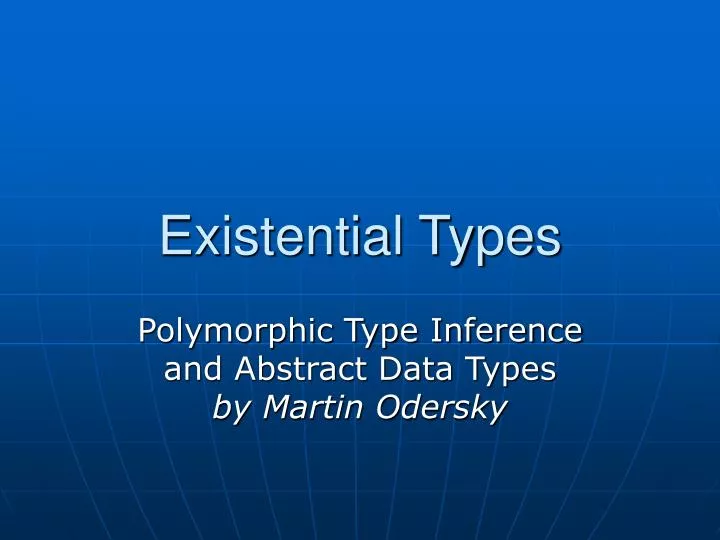 existential types