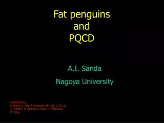 Fat penguins and PQCD