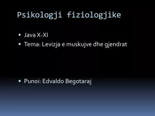 psikologji fiziologjike