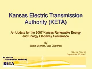 Kansas Electric Transmission Authority (KETA)