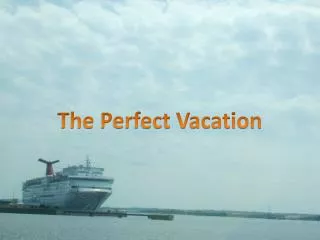 The Perfect Vacation