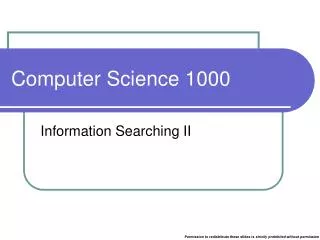 Computer Science 1000