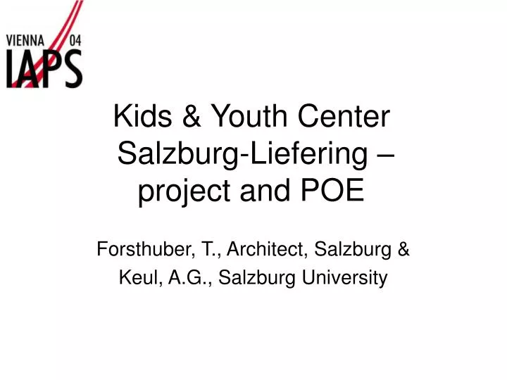 kids youth center salzburg liefering project and poe