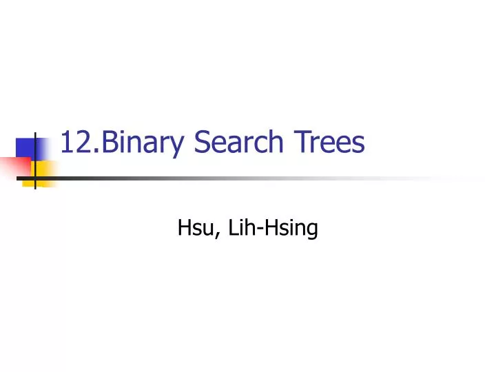 12 binary search trees