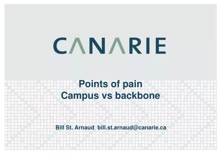 points of pain campus vs backbone