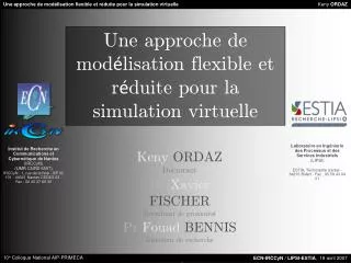 une approche de mod lisation flexible et r duite pour la simulation virtuelle