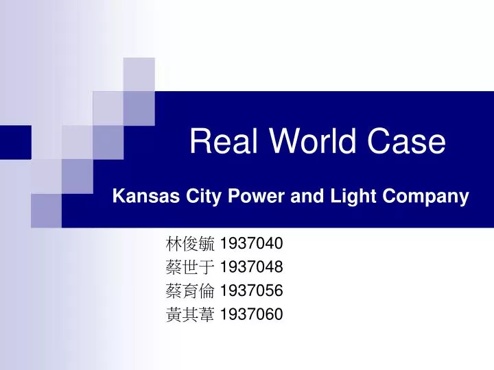 real world case kansas city power and light company