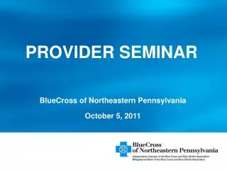 PROVIDER SEMINAR