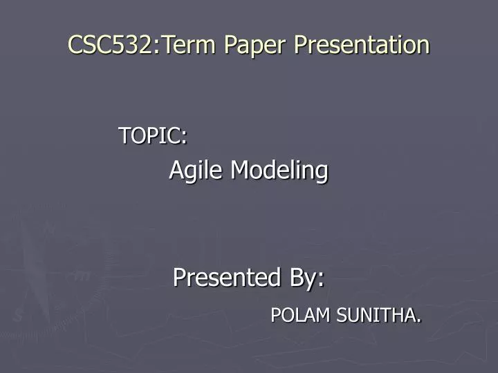 csc532 term paper presentation