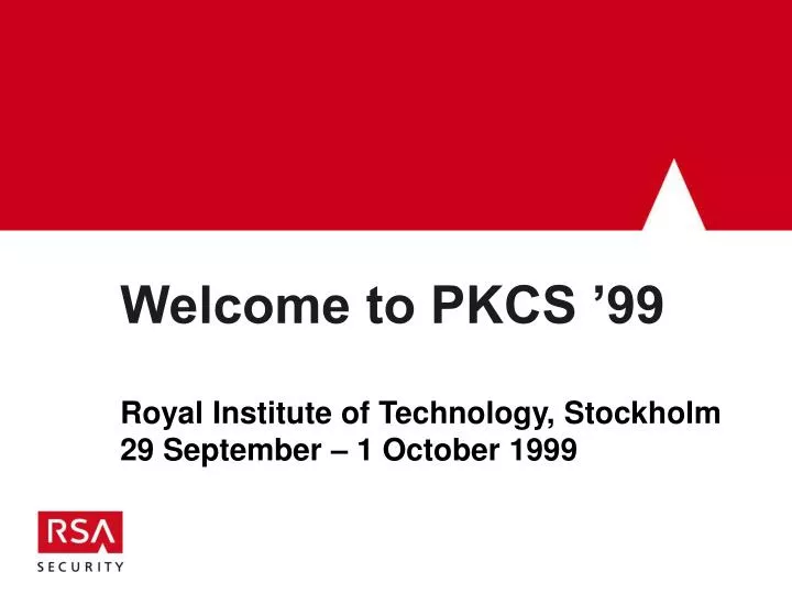 welcome to pkcs 99