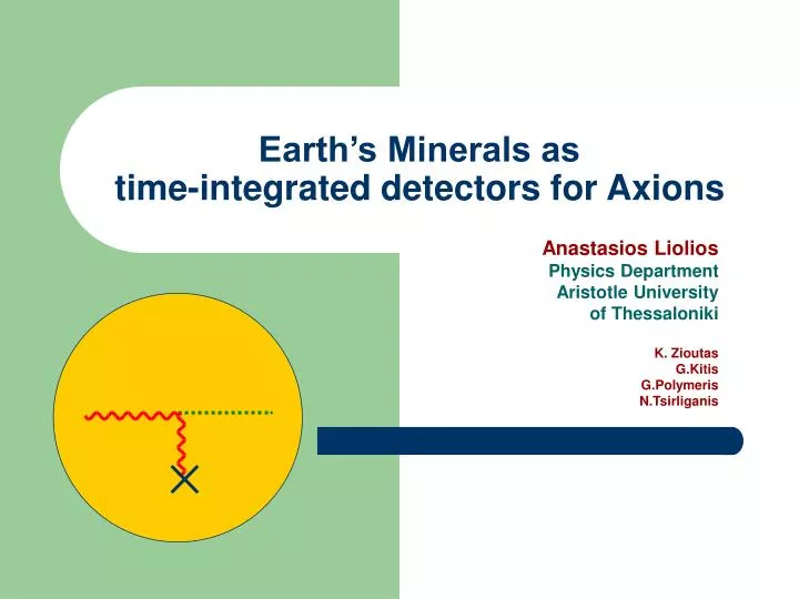 earth s minerals as time integrated detectors for axions