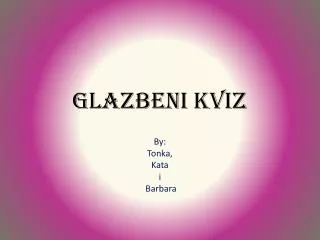 glazbeni kviz