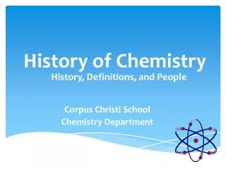 History of Chemistry