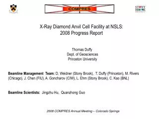 X-Ray Diamond Anvil Cell Facility at NSLS: 2008 Progress Report