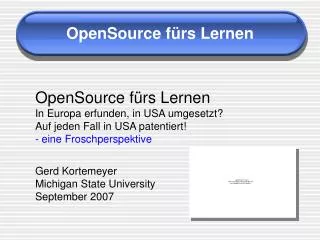 opensource f rs lernen