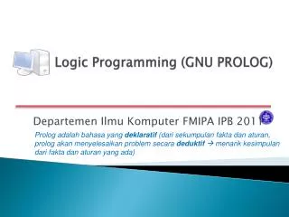 logic programming gnu prolog