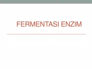 fermentasi enzim
