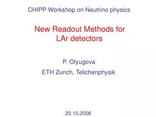 New Readout Methods for LAr detectors
