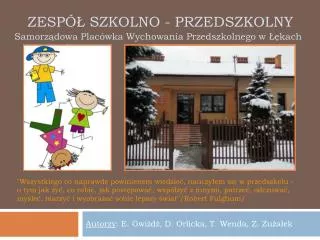 zesp szkolno przedszkolny