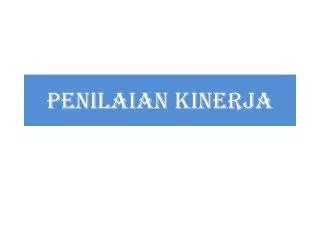 penilaian kinerja