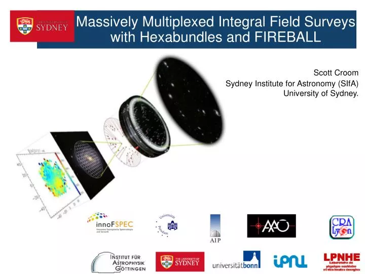 massively multiplexed integral field surveys with hexabundles and fireball