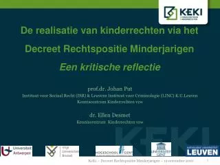 de realisatie van kinderrechten via het decreet rechtspositie minderjarigen een kritische reflectie