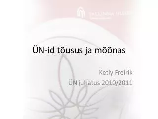 n id t usus ja m nas