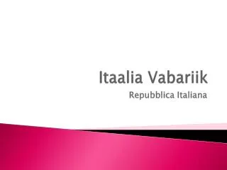 itaalia vabariik