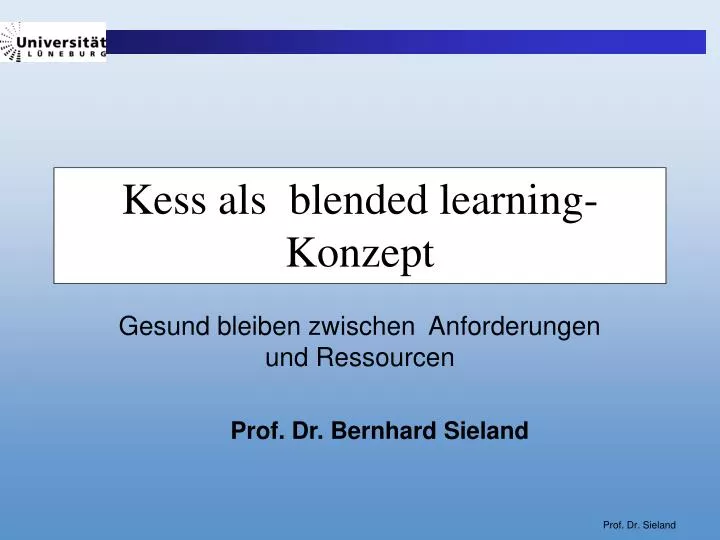 kess als blended learning konzept