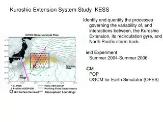 Kuroshio Extension System Study KESS