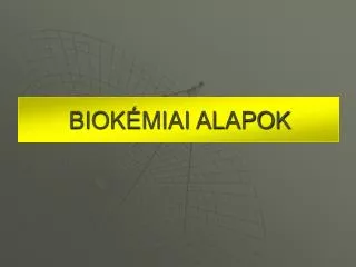 biok miai alapok