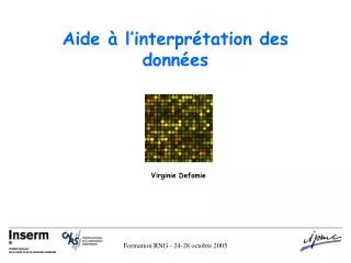 aide l interpr tation des donn es