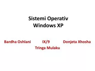 sistemi operativ windows xp