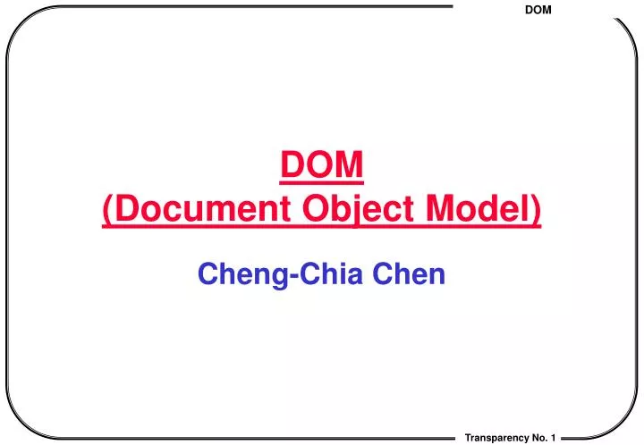 dom document object model