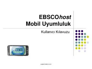 ebsco host mobil uyumluluk