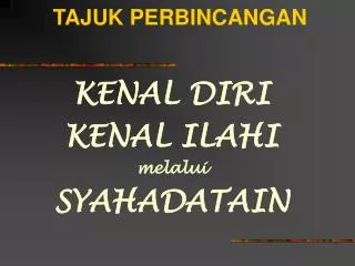 tajuk perbincangan